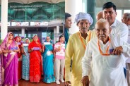 Jewar Airport Maiden Flight Farmers