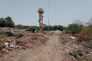 Proposed site for garbage transit point near Dulaya
