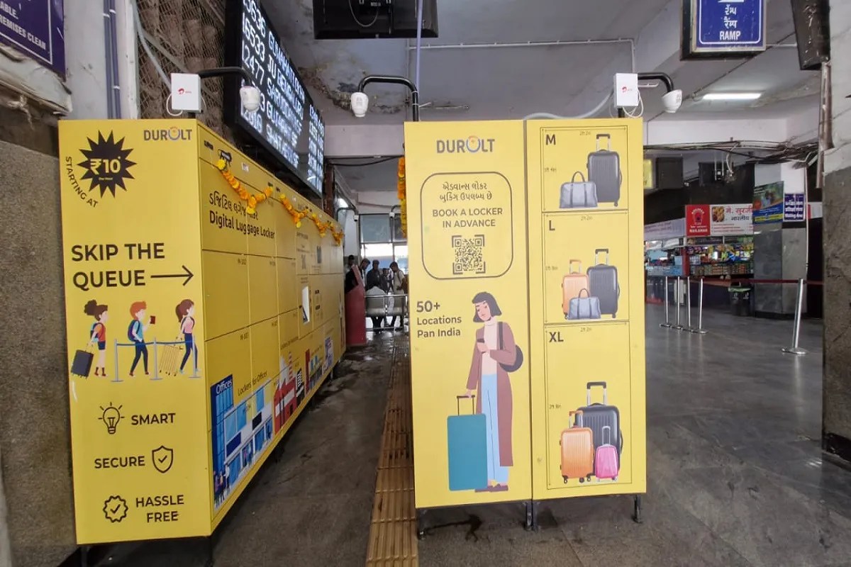 Major Relief for Rail Passengers: Digital Luggage Locker Service at Kalupur Station