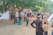 bhagwat katha fight video
