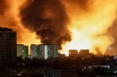 Russian strikes in Kyiv