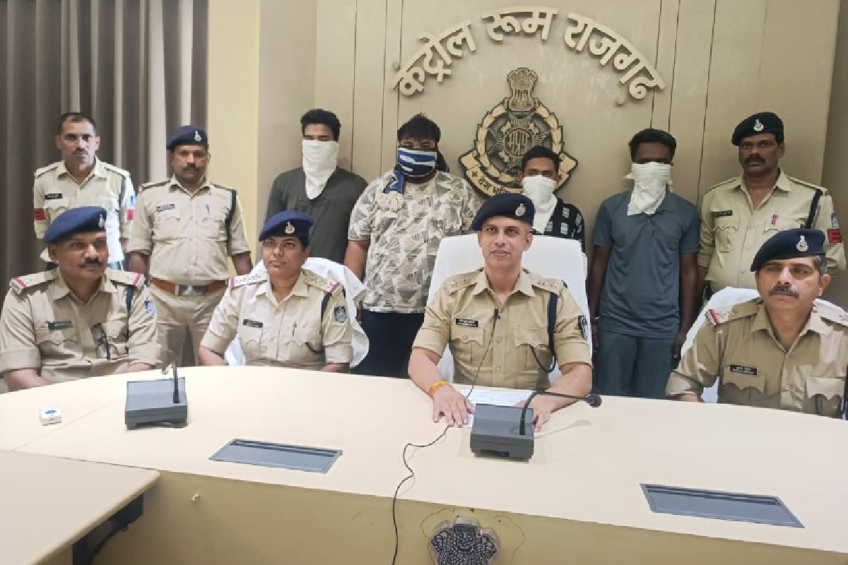 sextortion gang busted by rajgarh police 6 fraudsters arrested