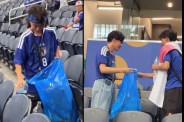 Japan fans clean Dallas stadium, FIFA World Cup 2026 Japan vs Netherlands, Japanese civic sense football,