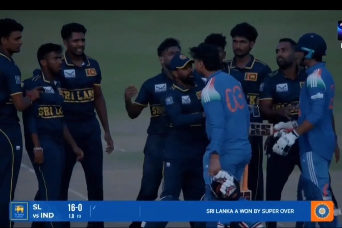 vaibhav sooryavanshi fight with sri lankan player