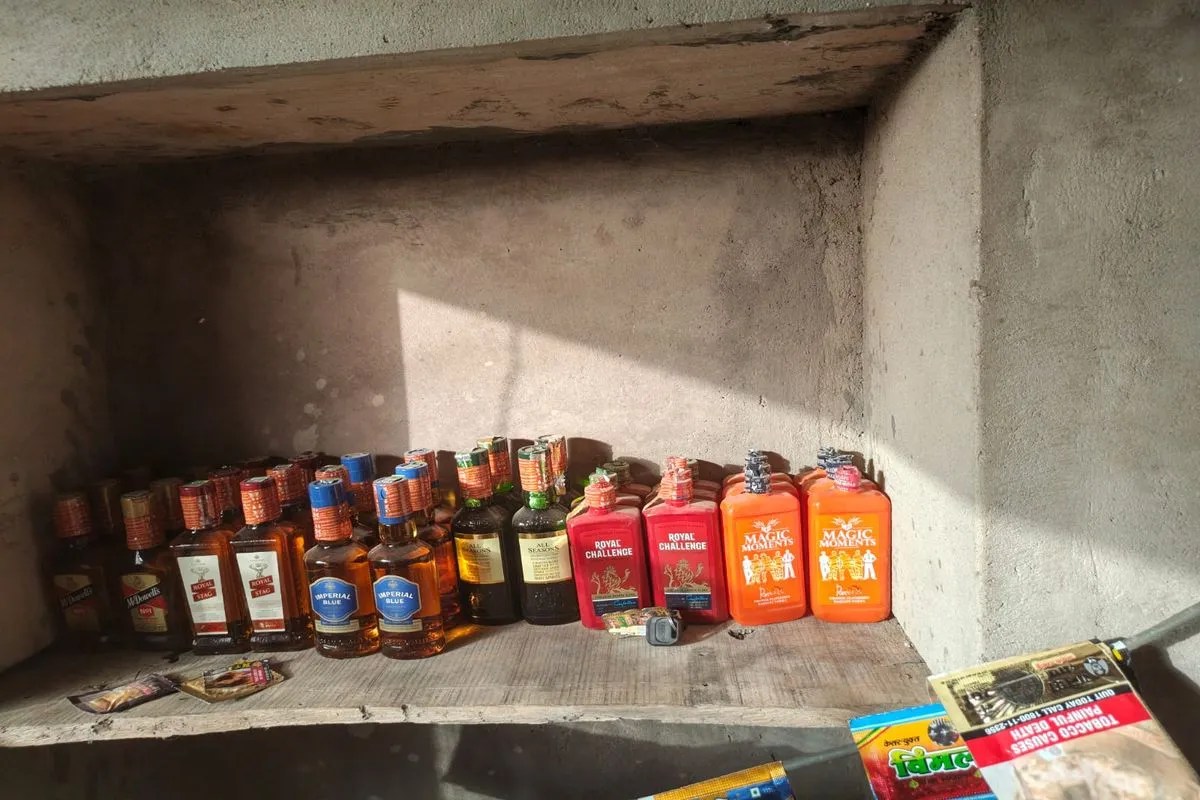 नागौर पुलिस ने पकड़ी अवैध शराब