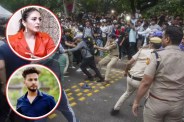 Jantar Mantar CJP protest march lathi charge Huma Qureshi Elvish Yadav question to government and gave advice