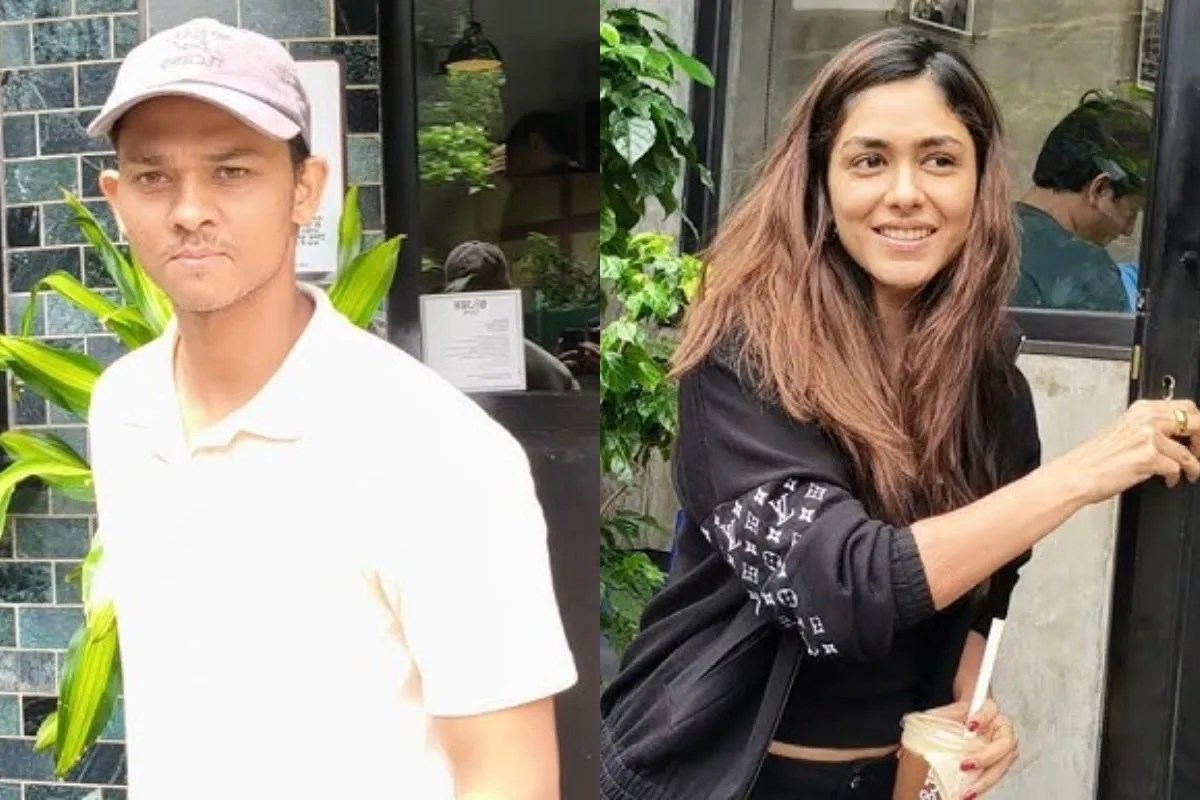Mrunal Thakur Yashasvi Jaiswal dating rumours video viral in bandra mumbai cafe fans reaction