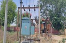 Sri Ganganagar: A view of the 33 kV electrical substation located at the city's Meteorological Department