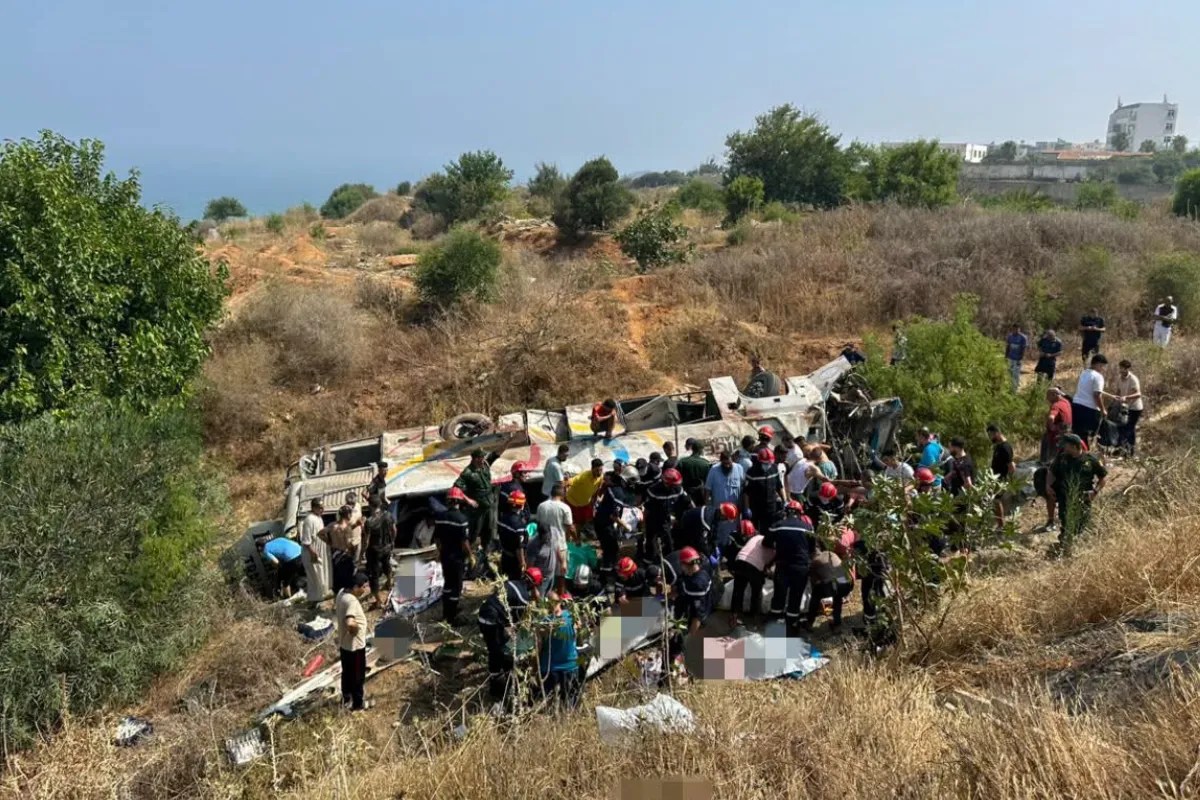 Algeria Bus Accident, Algeria Bus Crash, Algeria News, Bus Plunges Into Ravine, Algeria Road Accident,