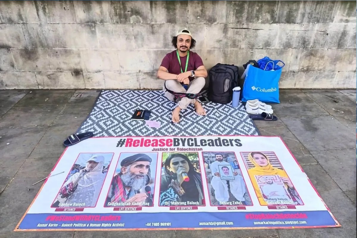 Baloch activist hunger strike over Balochistan.