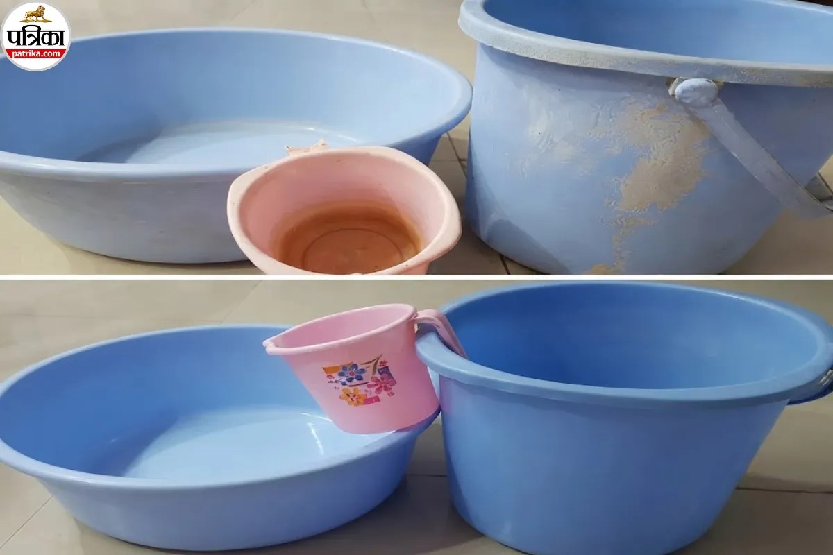 Bathroom Bucket Cleaning, Bucket Mug And Soap Dish Cleaning
