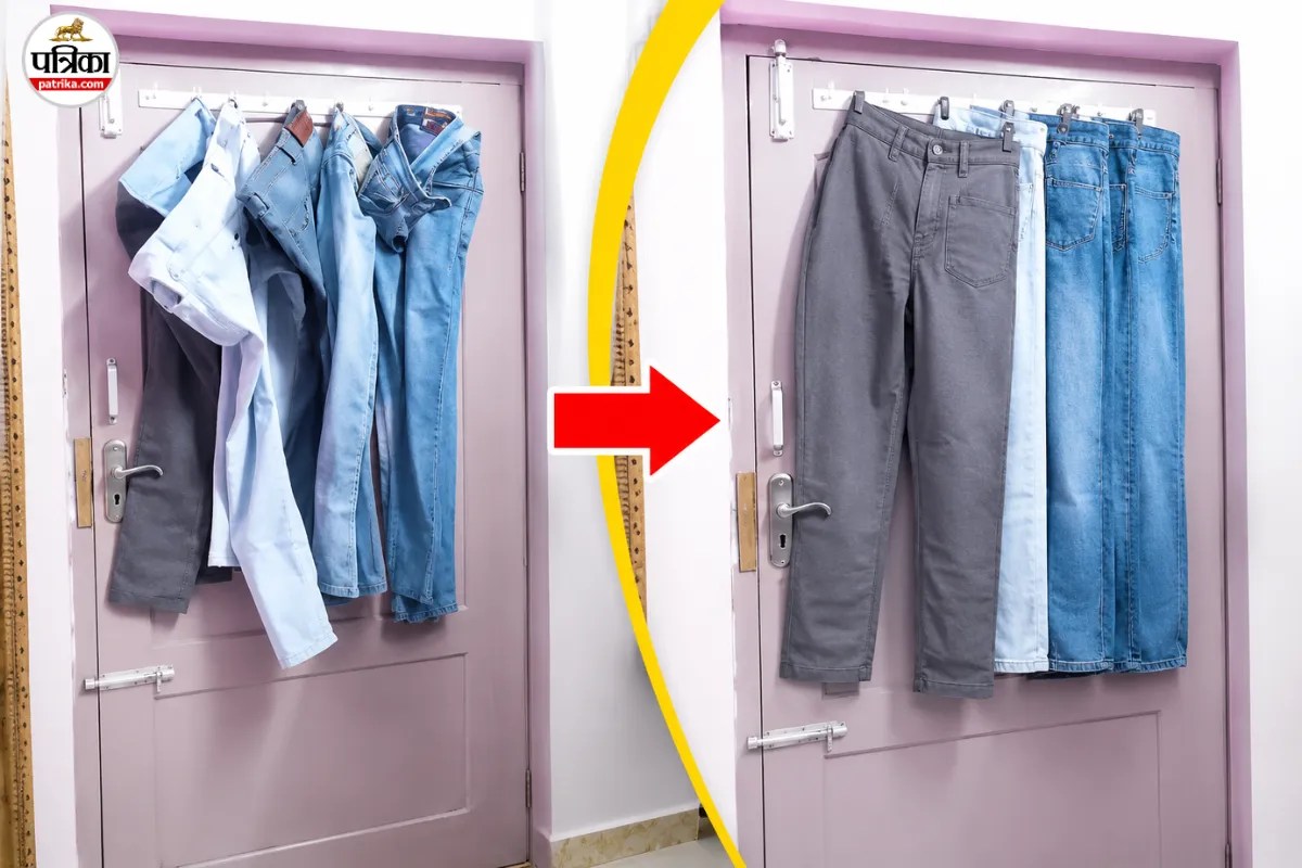 Hanger Clothes Storage Tips, Pant Jeans Hanger Trick