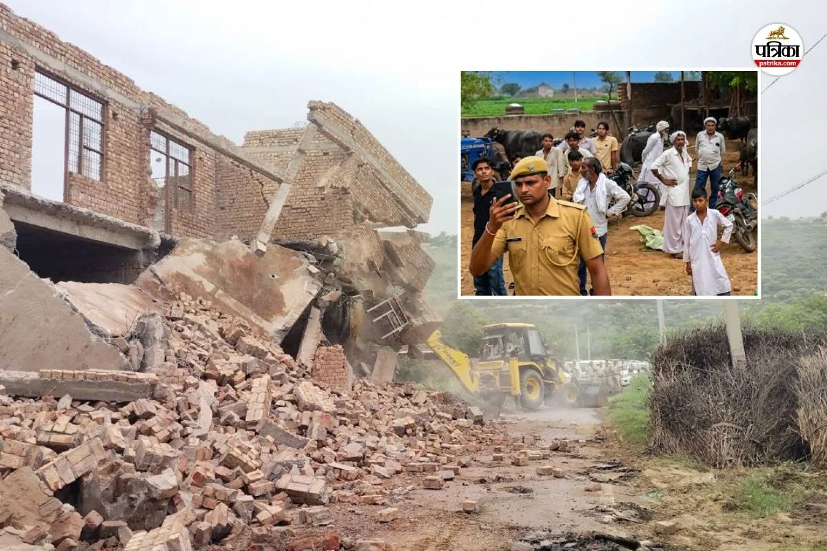 Rajasthan Deeg Sikri Budhli Gaon administration bulldozes illegal encroachments Demolished