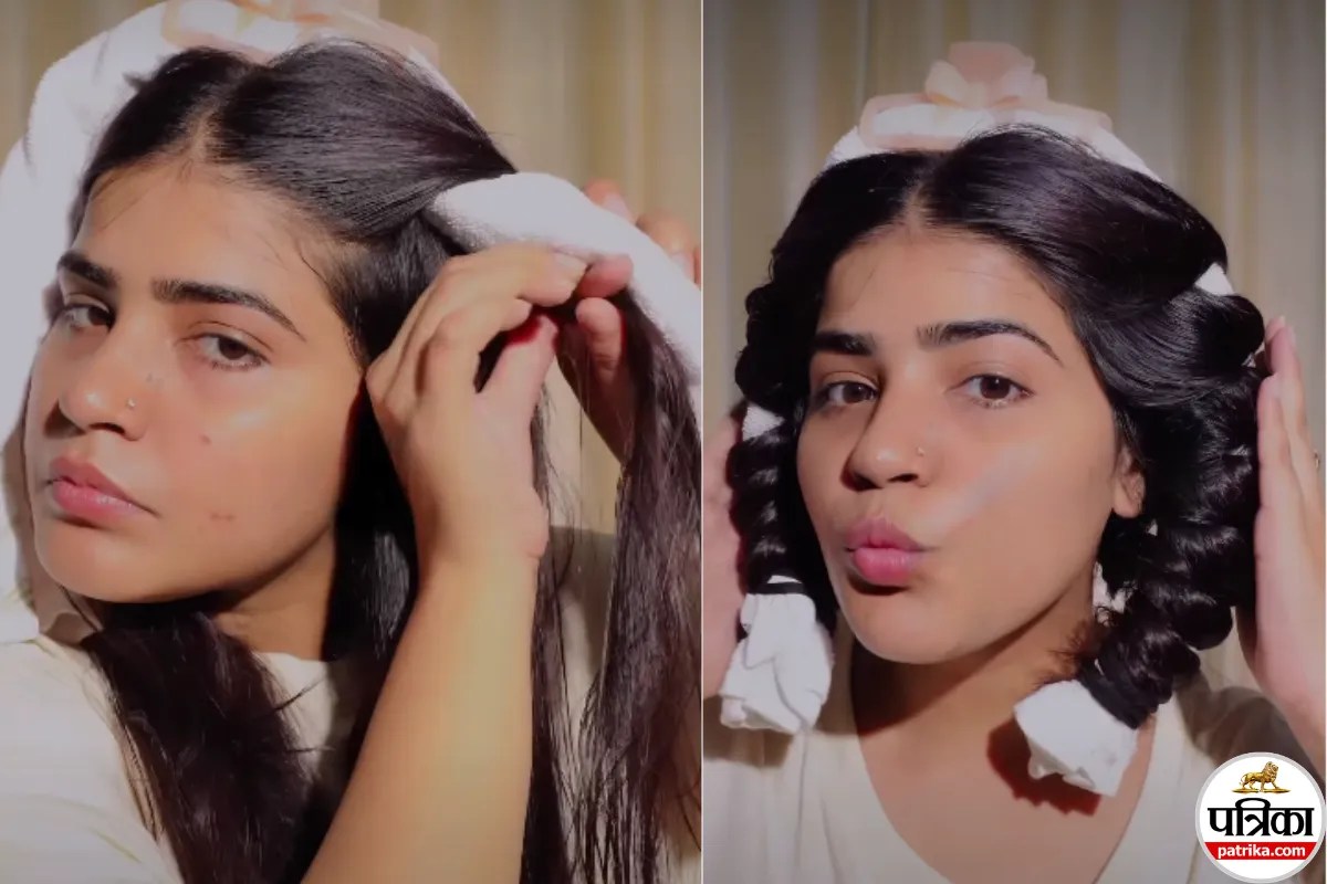 Towel Hair Curling Method, Heatless Hair Curls At Home