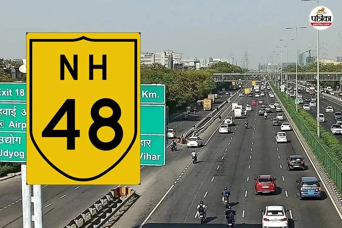 High-Tension Wire Falls on NH-48