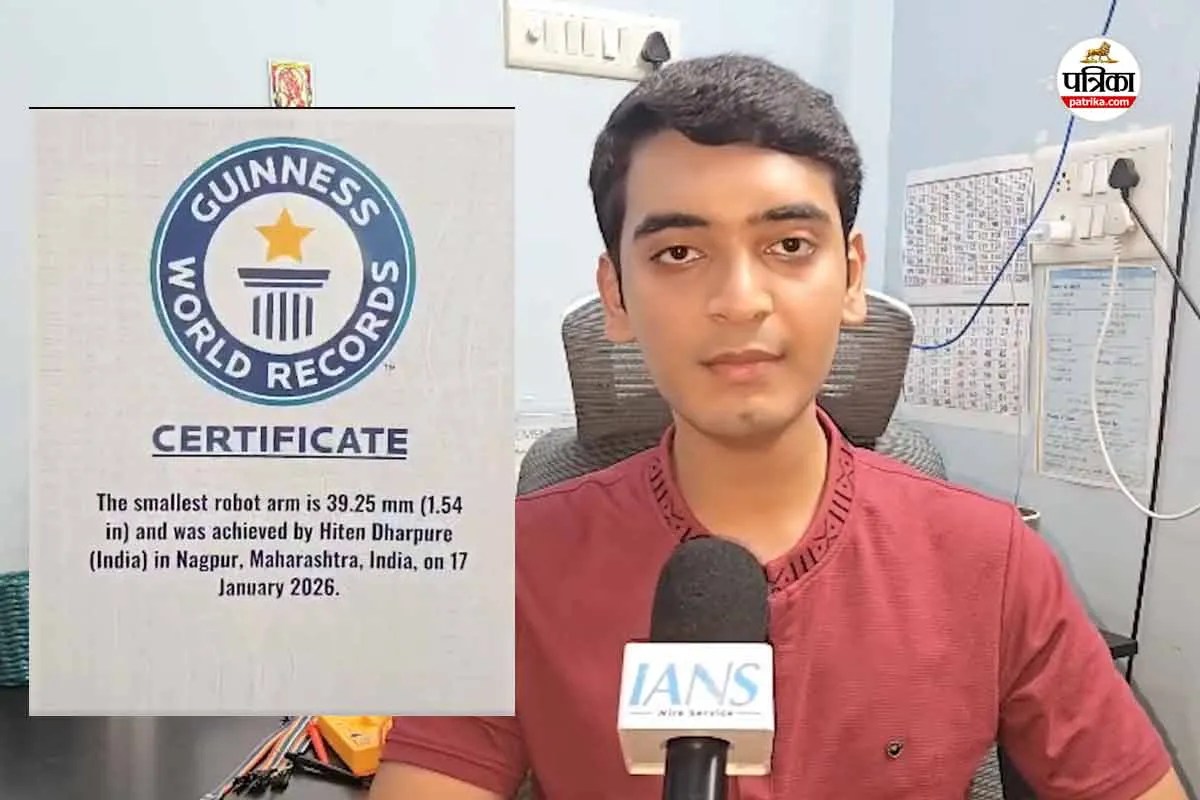 17-Year-Old Hiten Creates World Smallest Robotic Arm