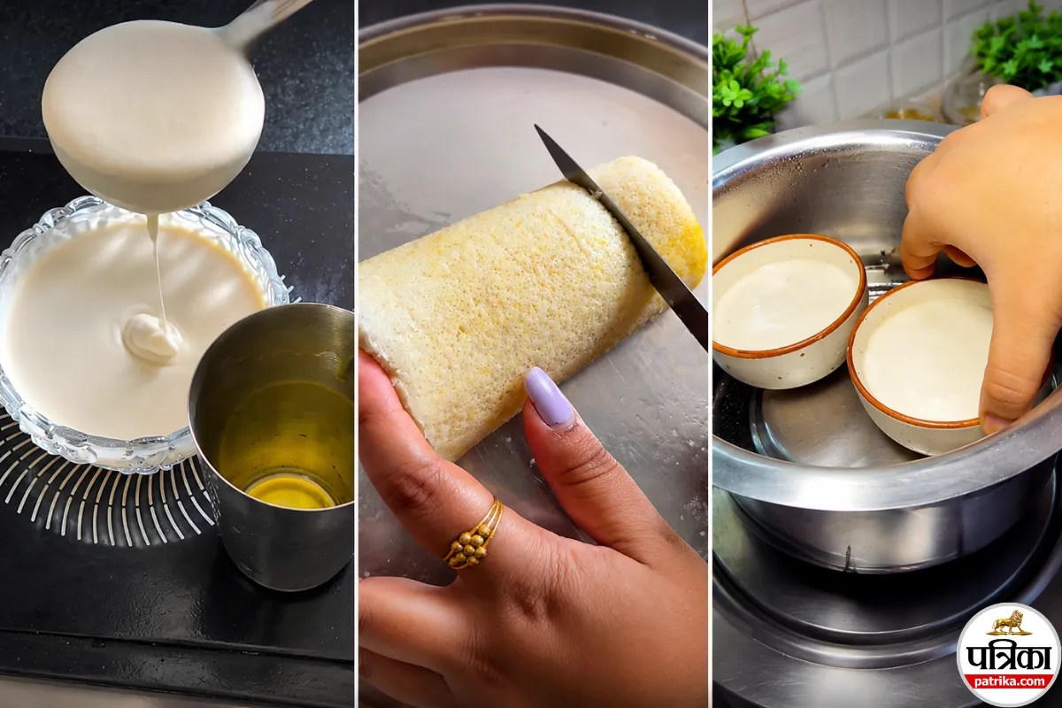Soft Spongy Idli At Home, Idli Without Steamer