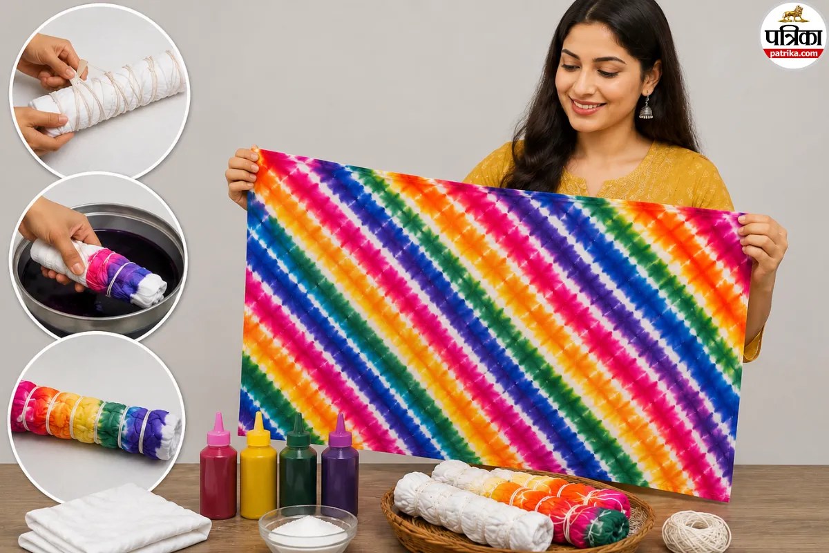 Leheriya Dupatta, Tie And Dye Dupatta
