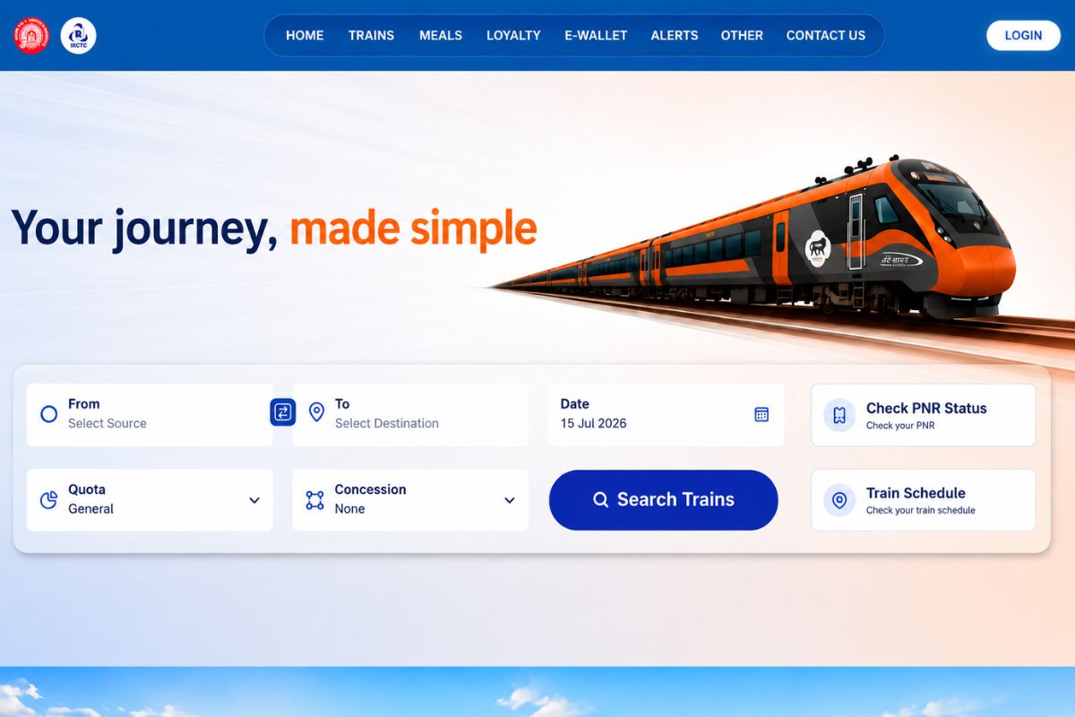 IRCTC New Website