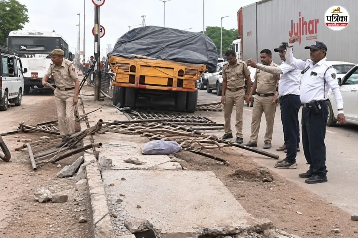 Jaipur Road Accident Out of Control Truck Hits Pedestrians at 200 Feet Bypass