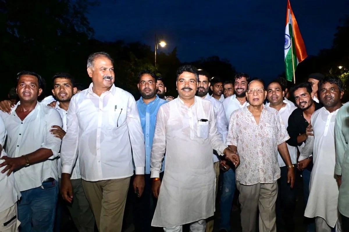 Congress Victory Rally After Union Education Minister Dharmendra Pradhan Resignation