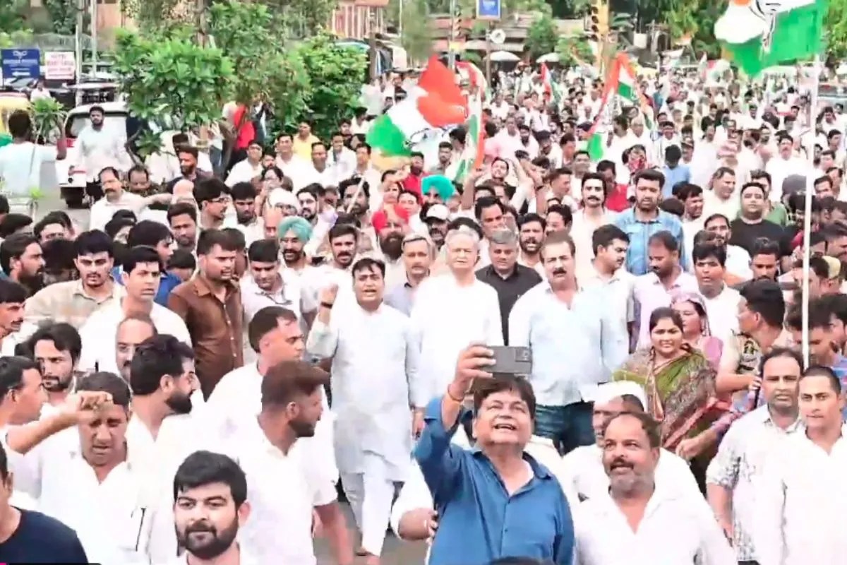 Jaipur Congress Protest