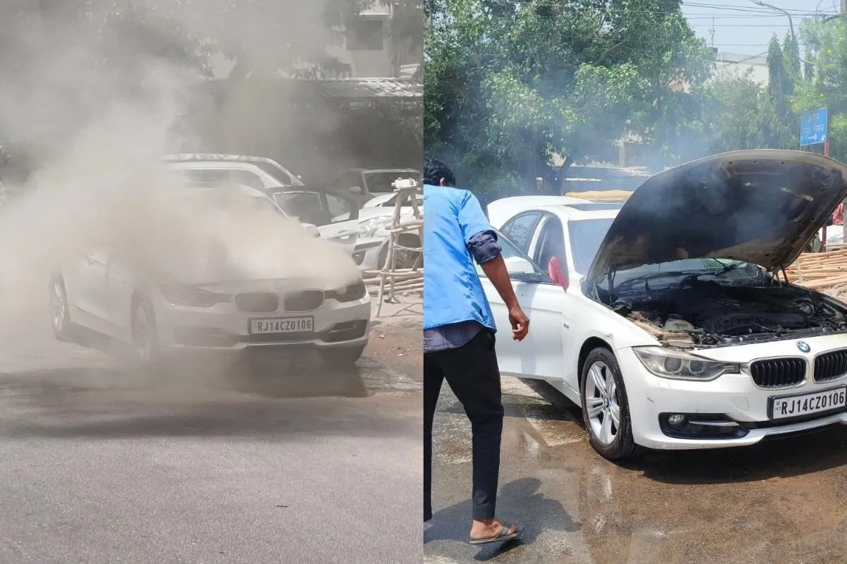 Jaipur Luxury Car Fire