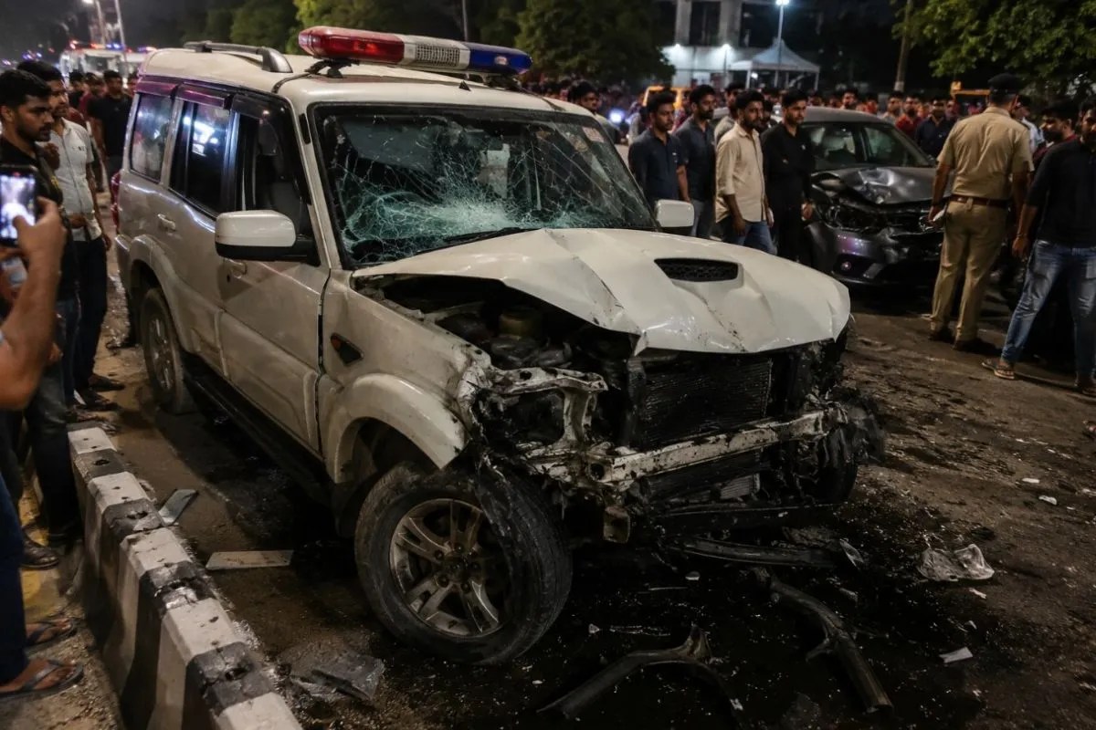 Jaipur Police Car Accident