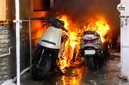 Jodhpur EV catches fire while charging 8 two-wheelers gutted