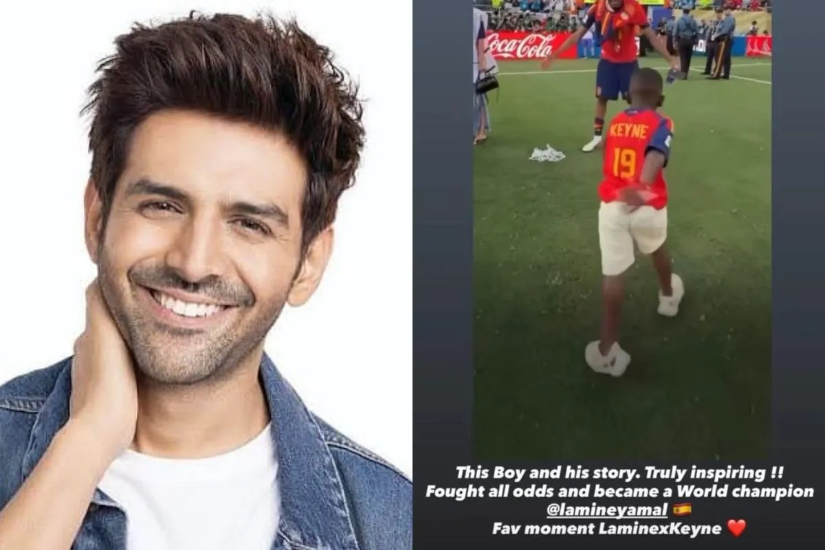 Kartik Aaryan on Lamine Yamal