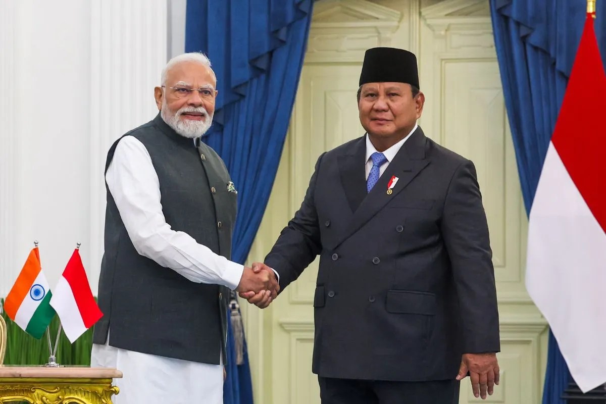 PM Modi meets Indonesia President Prabowo Subianto in Jakarta.