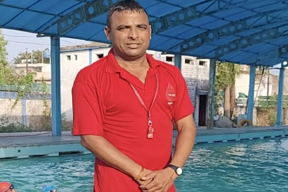 swimmer Rambaran Pal: दूसरी बार मिला मौका (Photo Source - Patrika)