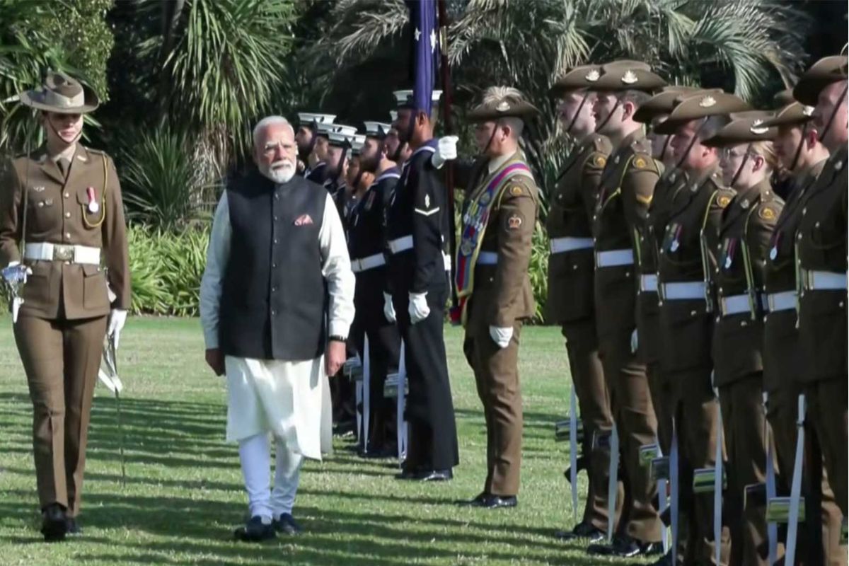 PM Narendra Modi receives Guard of Honour in Australia.