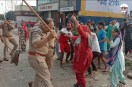 Police lathi-charge