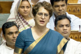 Priyanka Gandhi in Lok Sabha
