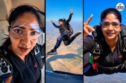 Rajasthan Police SHO Aarti Singh Tanwar Skydiving Video Viral