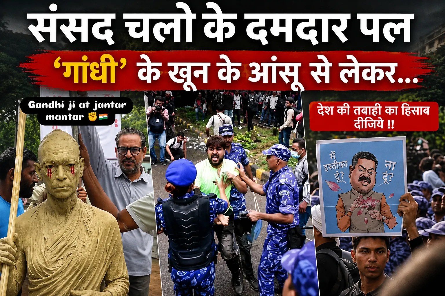 Sansad march news, Cjp march to sansad, jantar mantar protest Latest news,