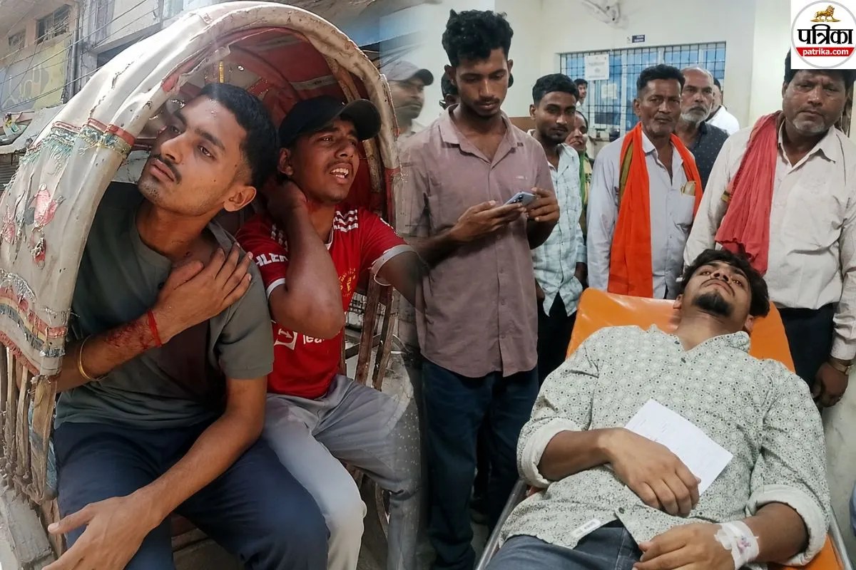 Siwan Three students injured in police firing.
