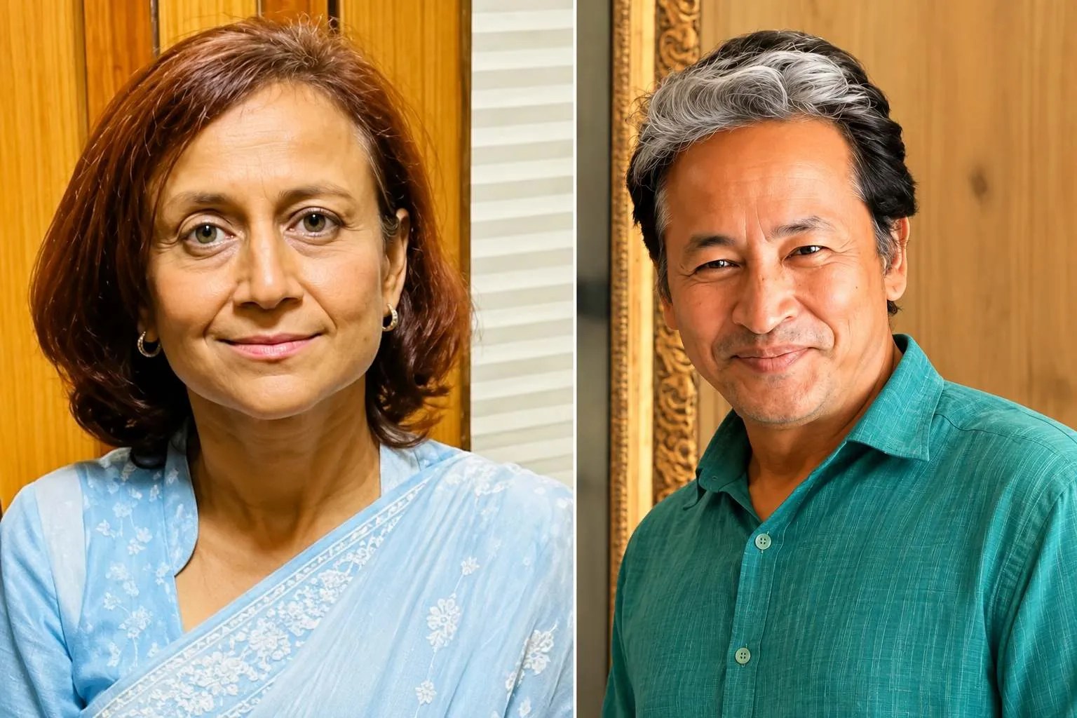 geetanjali angmo sonam wangchuk wife hial ceo hunger strike support story