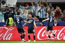 Lionel Messi celebrating goal