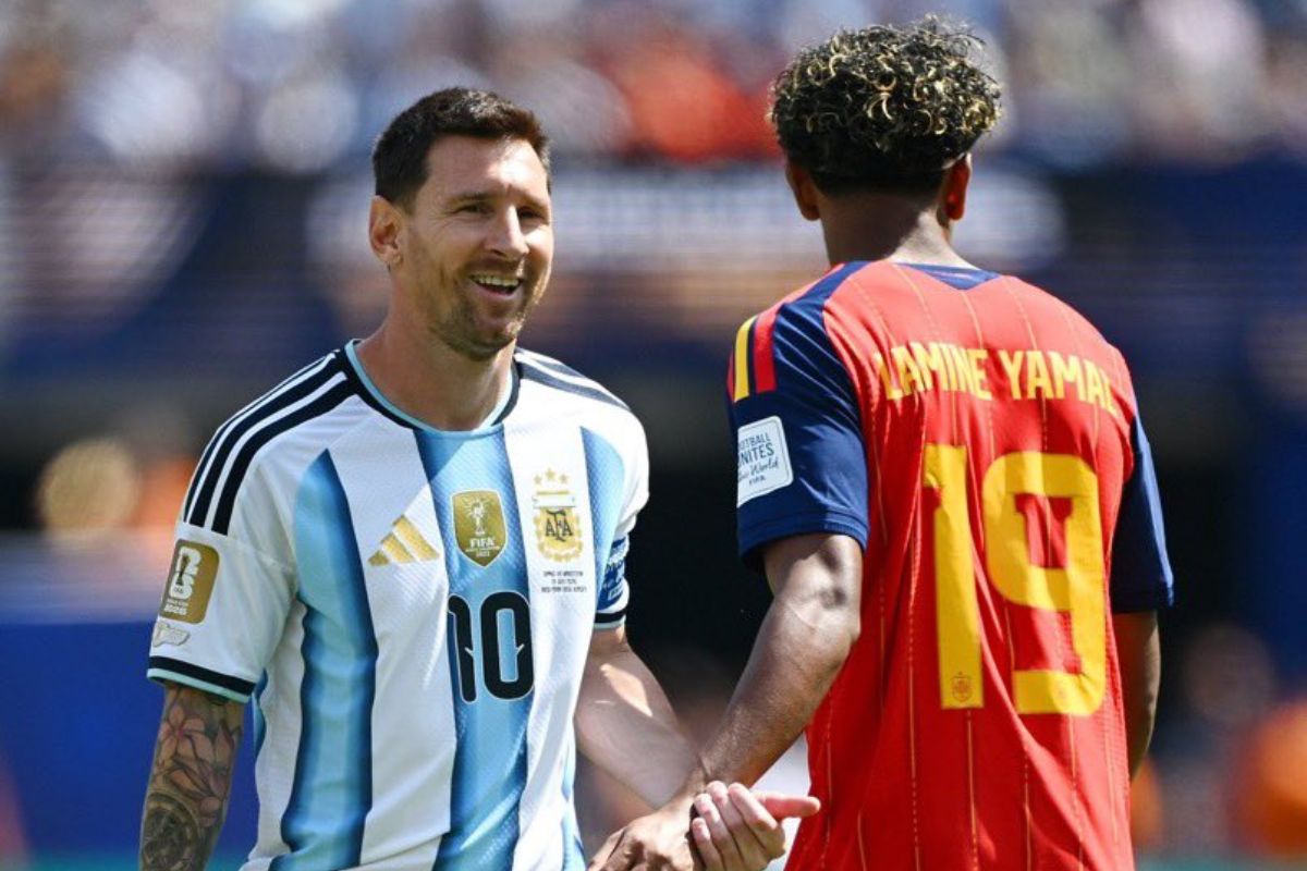 Lionel Messi and Yamal