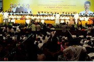 Former AIADMK leaders join TVK in Mahabalipuram.