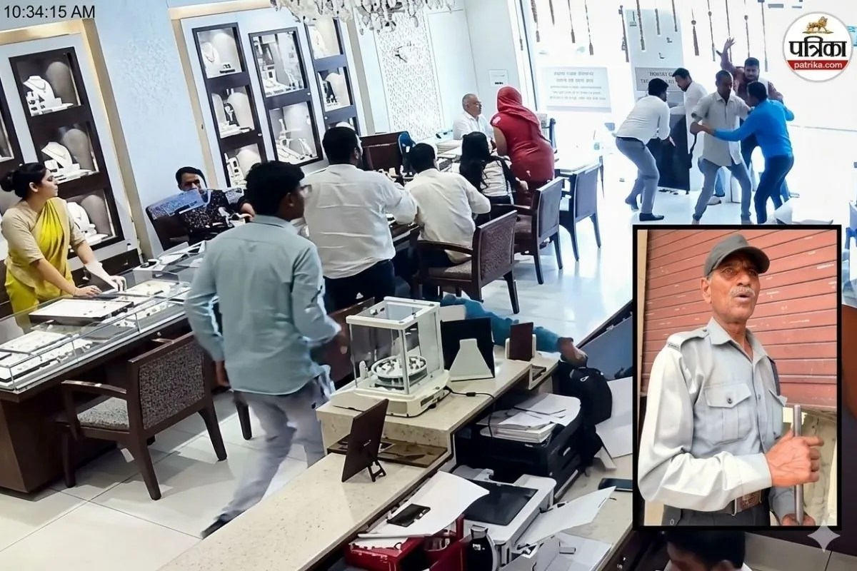 Tanishq Jewellery Showroom Sikar Firing Robbery Attempt