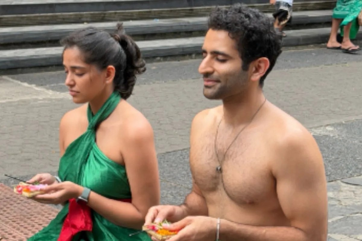 ayushmaan sethi bali temple visit with girlfriend samiksha
