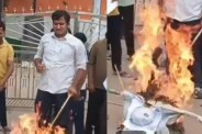 प्रदर्शन करते कांग्रेसी, फोटो सोर्स- X कांग्रेस