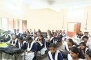 10 rooms for 700 students, three students to a bench