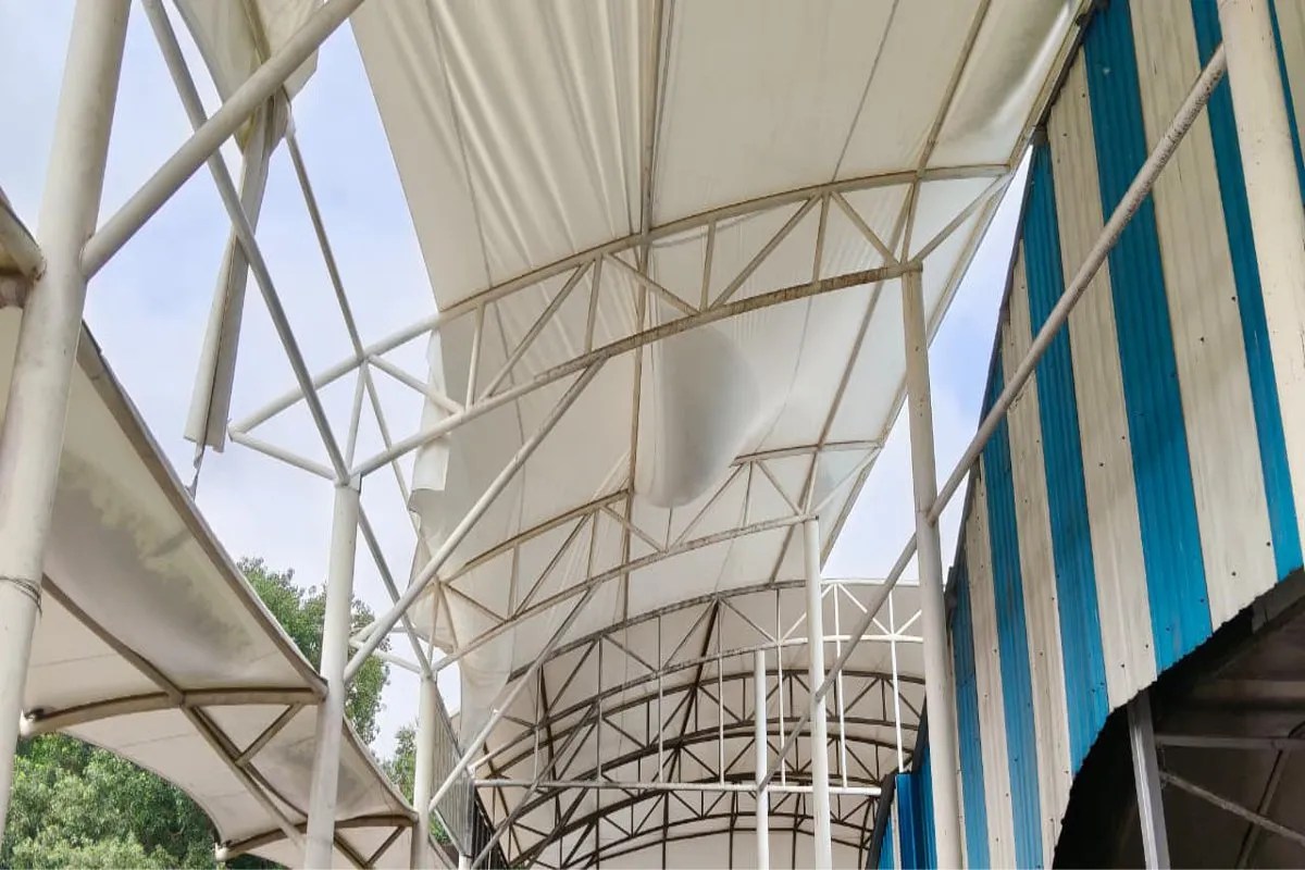 Railway station dome poses a danger to passengers; officials unaware.