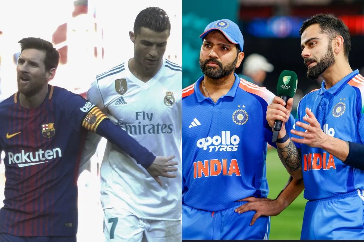 Virat Kohli Rohit Sharma compared with Lionel Messi Cristiano Ronaldo