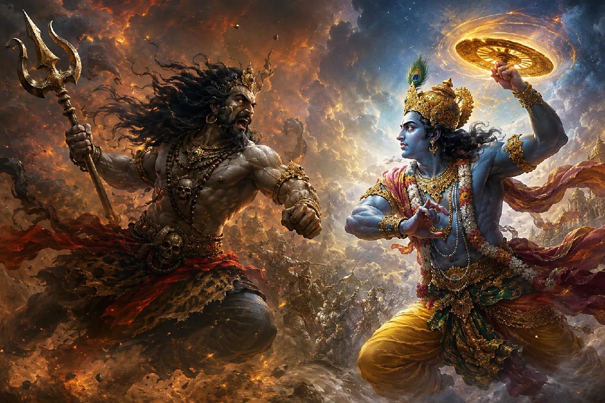 veerabhadra vs vishnu war skanda purana story