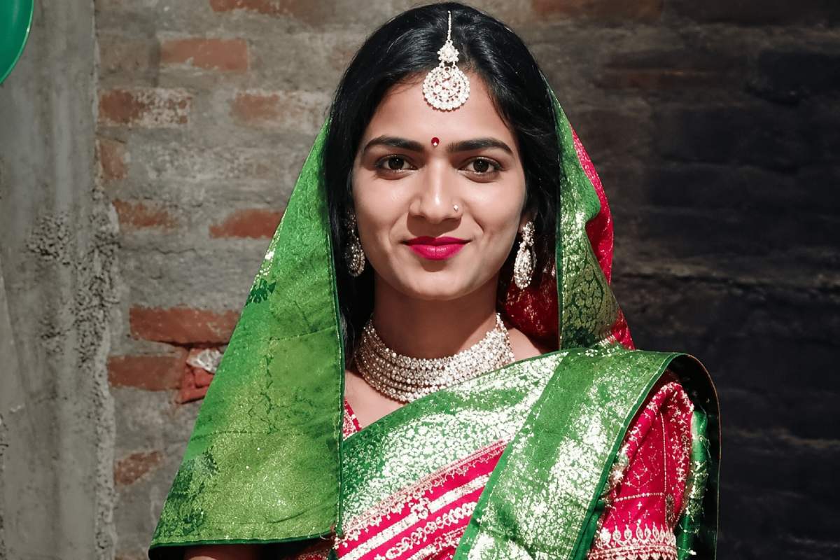 newly married woman kunti suspicious death, नवविवाहिता कुंती की जीवित अवस्था की तस्वीर (source-patrika)